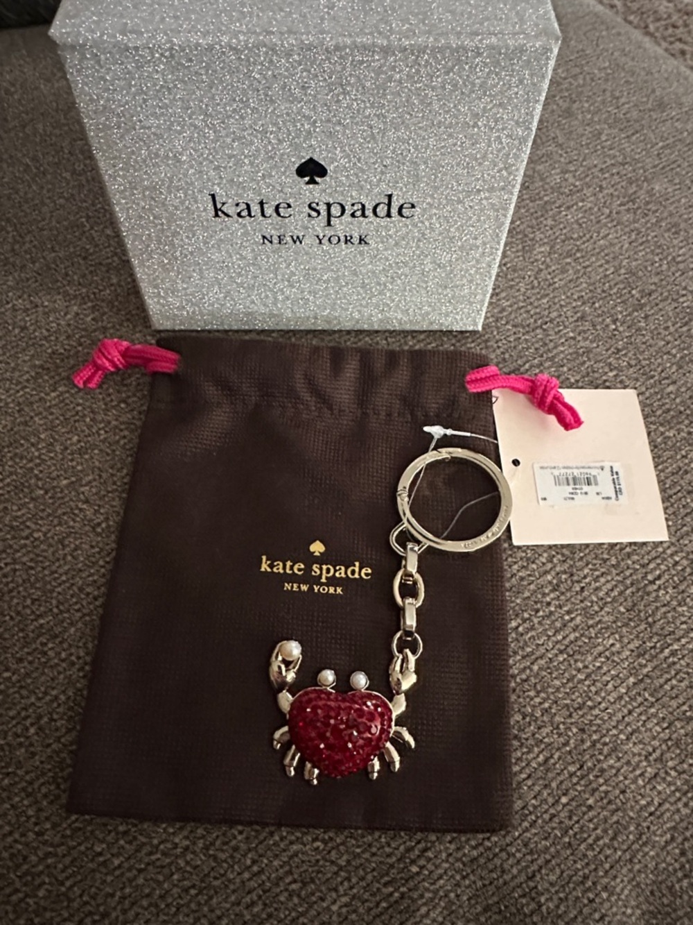 Kate Spade ❤️ Maryland Crab 🦀🦀🦀 Keychain / Bag Charm ~NWT